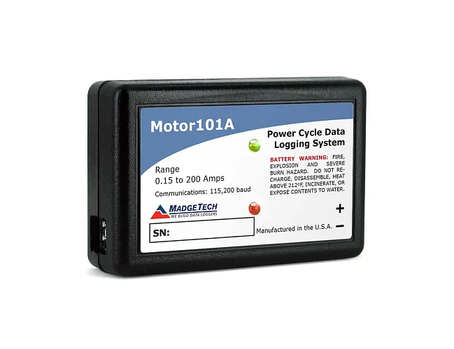Motor101A | Data logger pro monitorování stavu zapnutí/vypnutí motoru s odběrem do 200 A