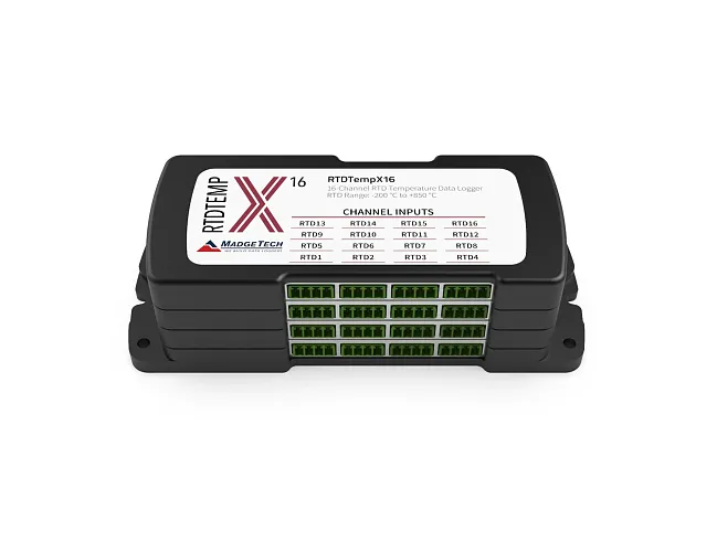 RTDTempX | Vícekanálový robustní teplotní data logger pro externí čidla typu Pt100